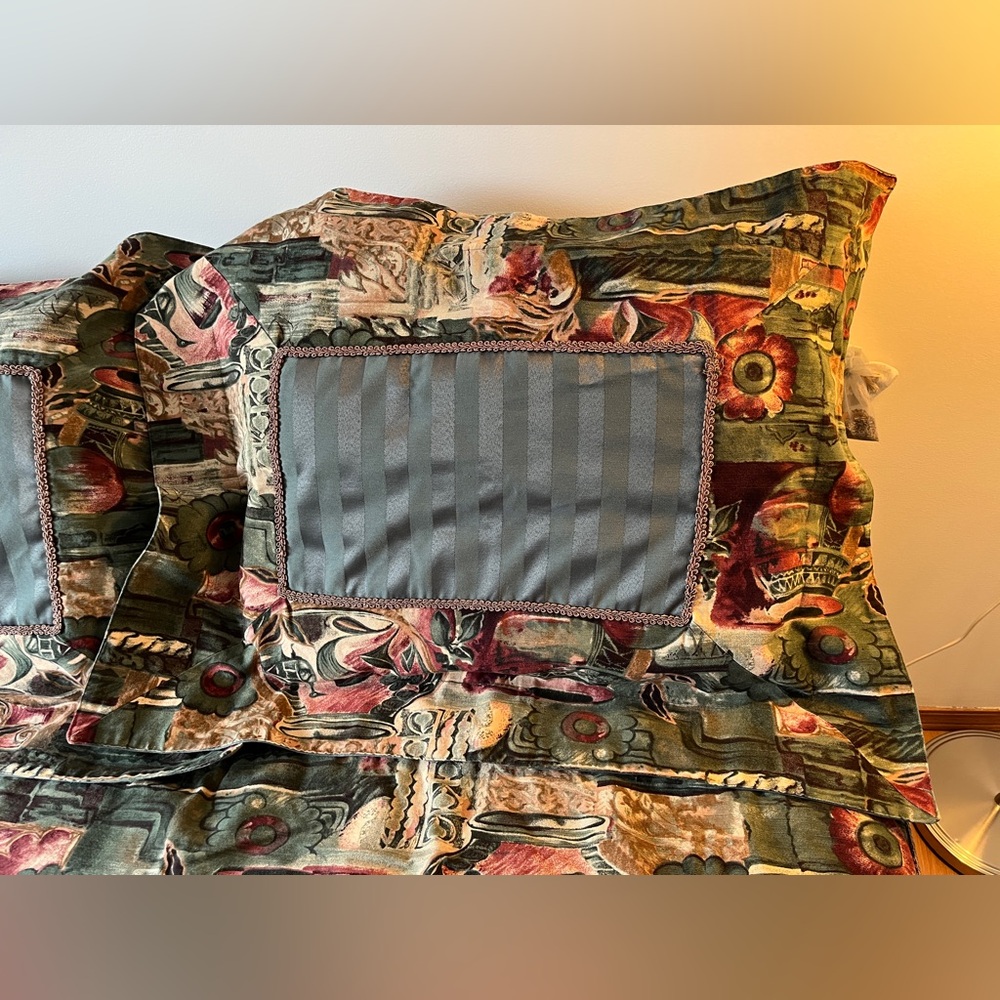 Vintage Mid Century Tapestry
Fabric Duvet Cover Set